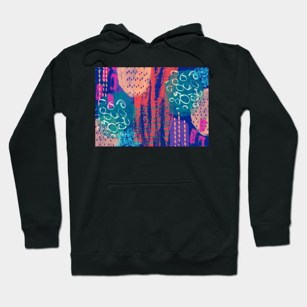 Bold Abstract Print Hoodie by ontheoutside